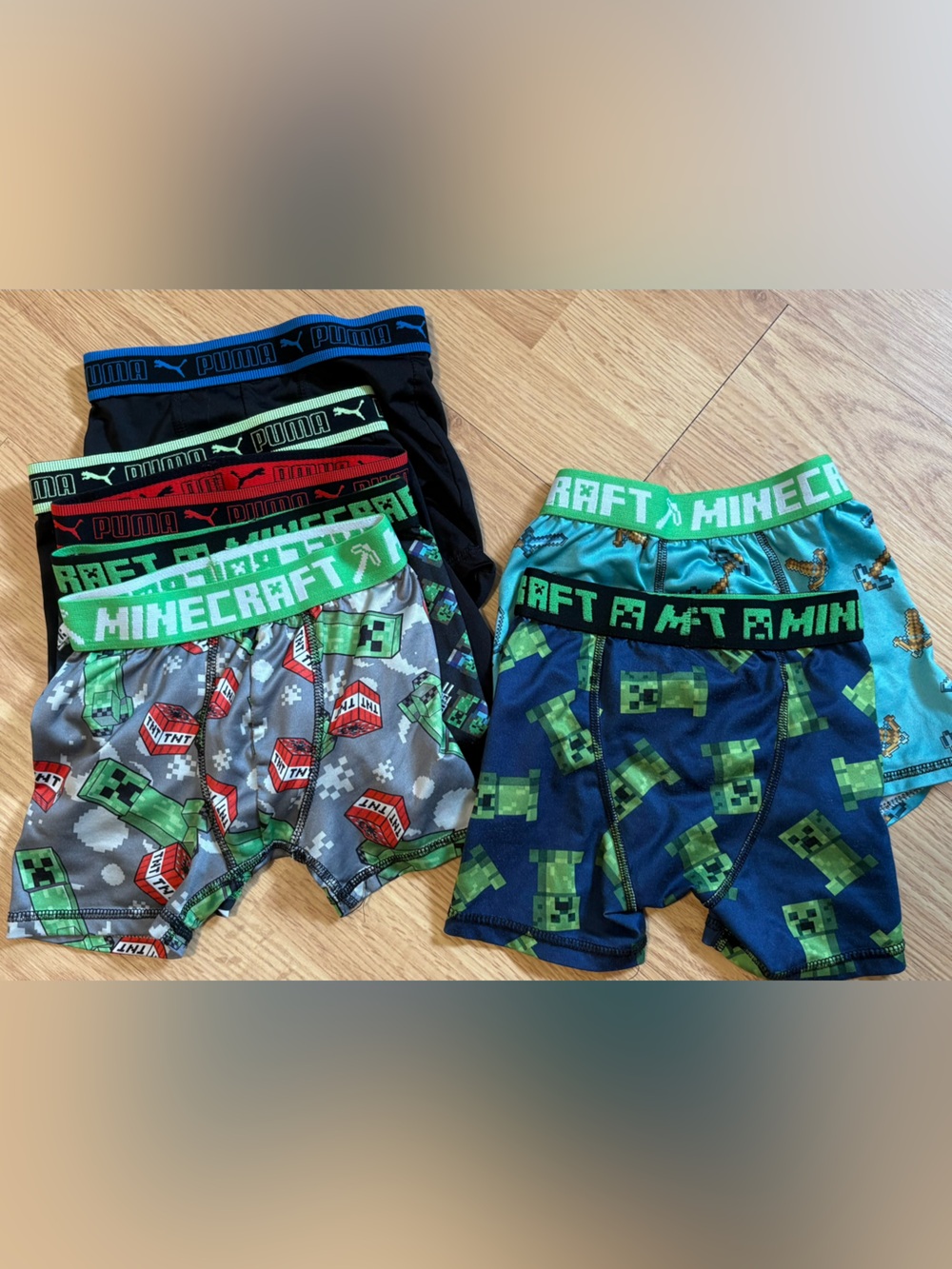 Puma and Minecraft Boys Underwear Briefs - Lot